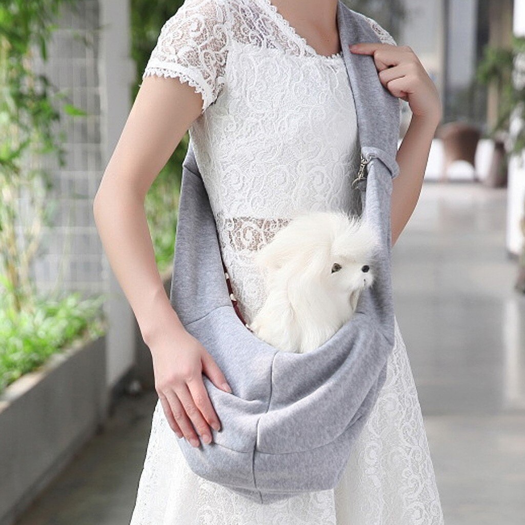 Reversible Hands-Free Pet Tote Bag - Double-Sided Carry Pouch