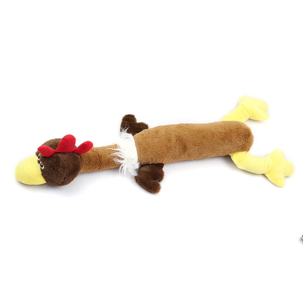 Fun Squeaking Plush Dog Toy