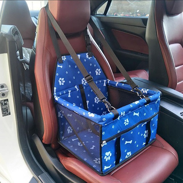 Waterproof Pet Car Seat Carrier - Safely Transports Dogs & Cats