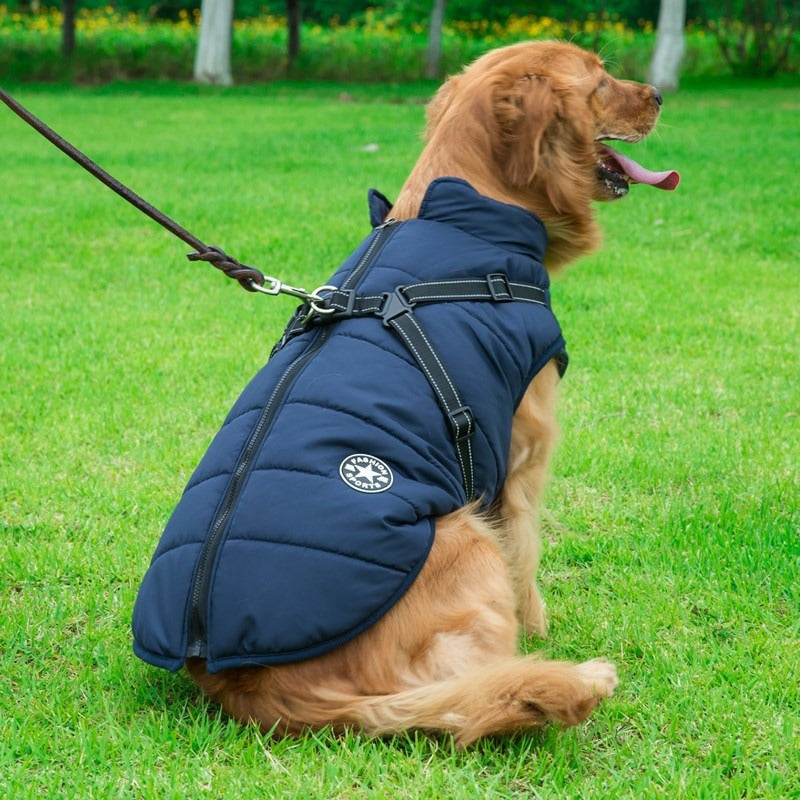 Waterproof Coat for Large Dogs - Thick & Warm