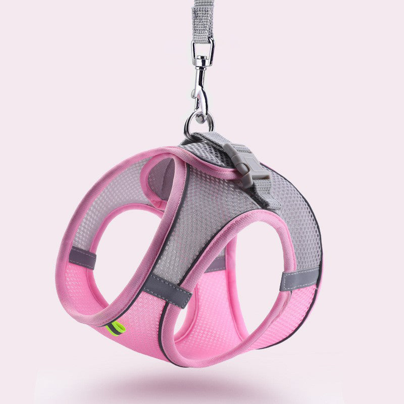 Reflective Harness with Leash