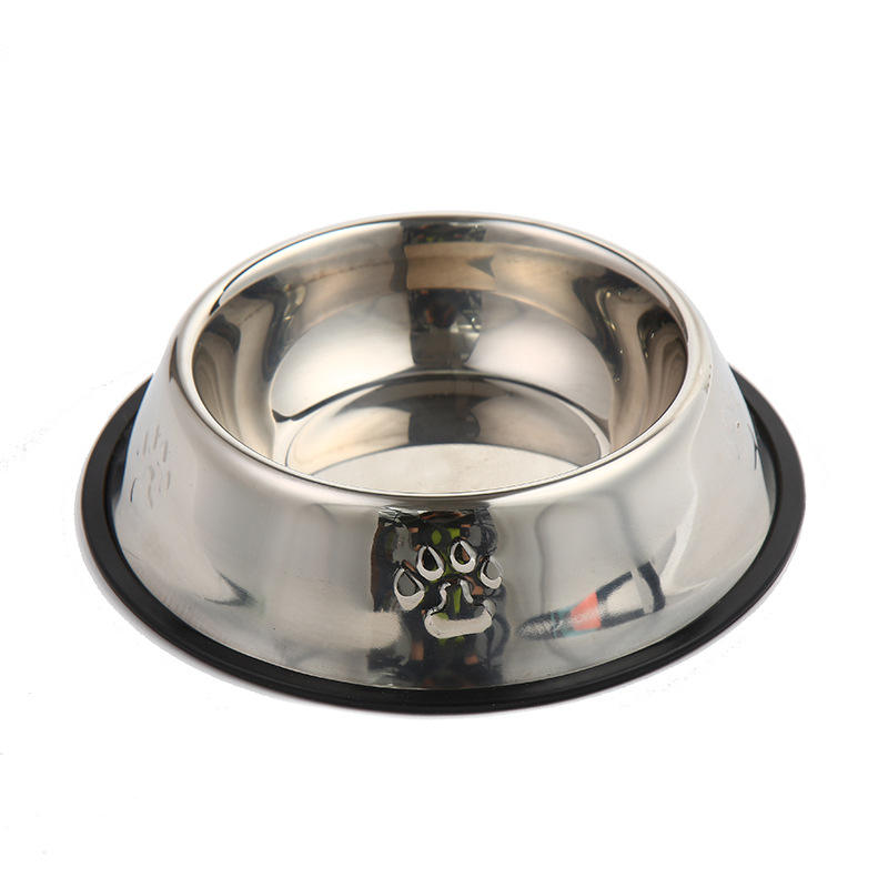 Non-Slip Stainless Steel Pet Bowls - 6 Durable Size Options