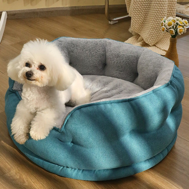 Cozy All-Season Pet Bed – Keeps Dogs & Cats Warm & Comfy