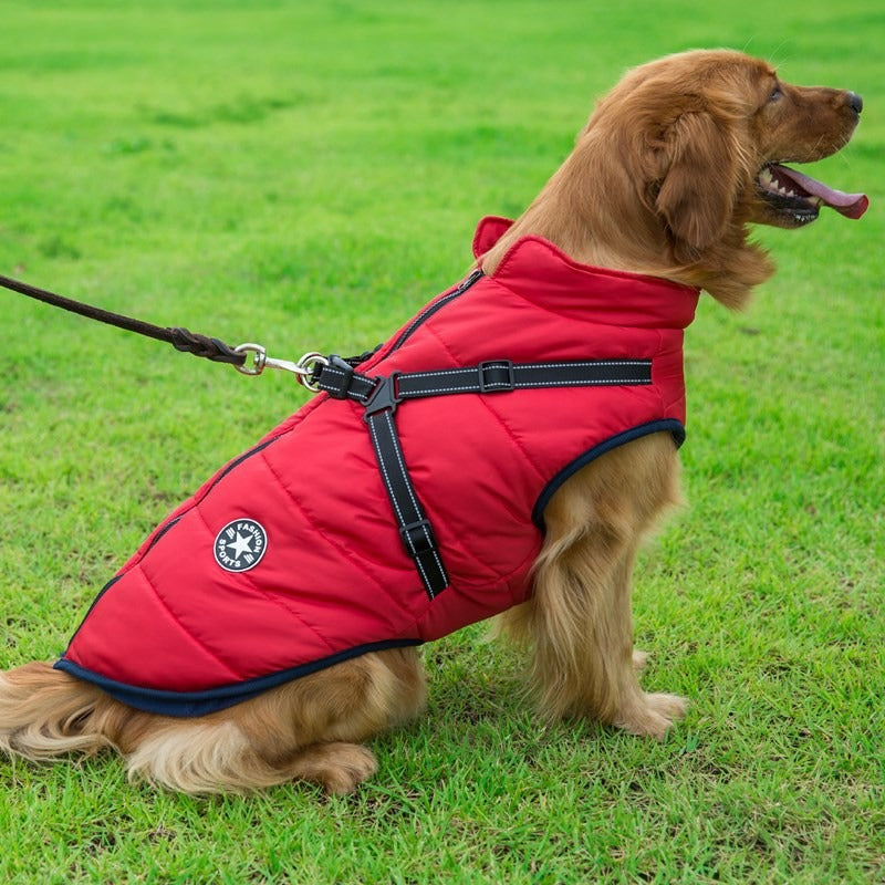 Waterproof Coat for Large Dogs - Thick & Warm