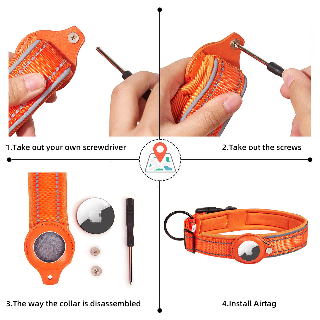 Airtag Dog Tracking Collar - Anti-Loss Pet Locator