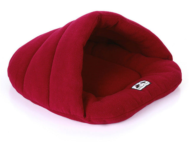 Cozy Slipper-Style Winter Pet Bed