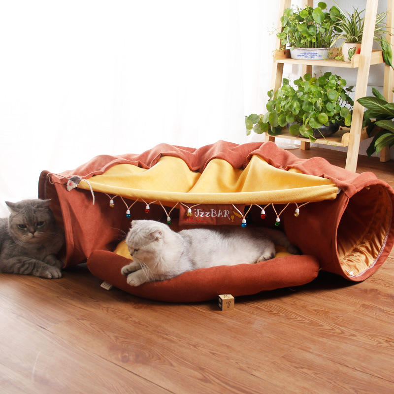 Foldable Cat Play Tunnel