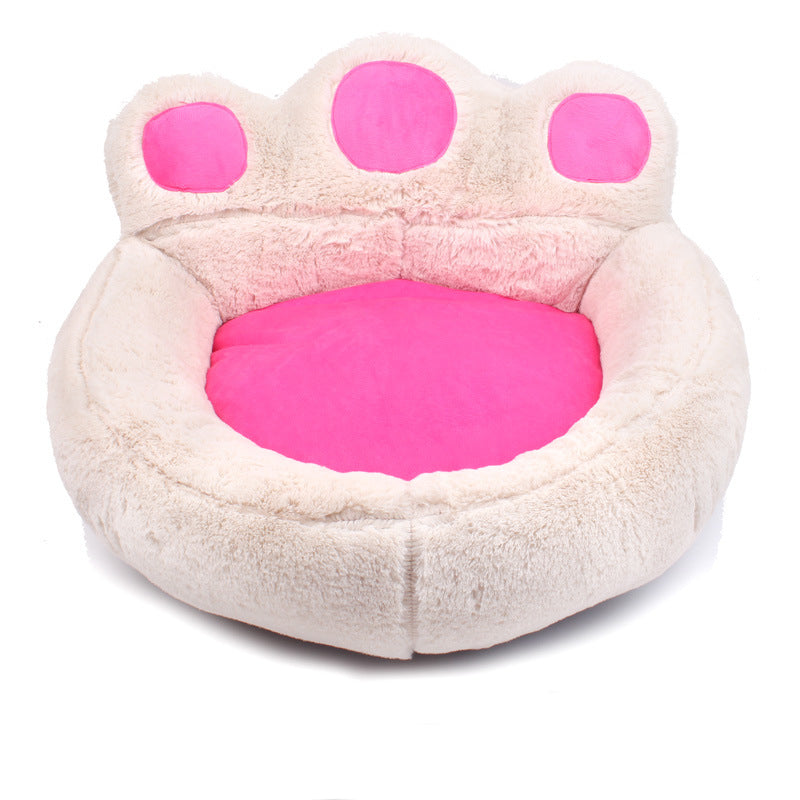 Cozy Bear Paw Dog Bed