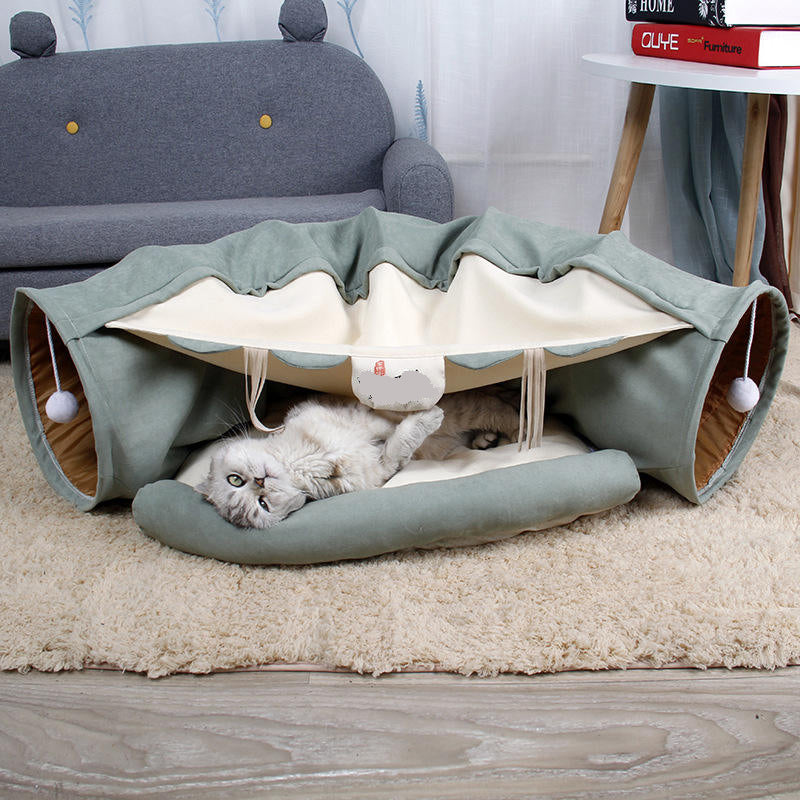 Foldable Cat Play Tunnel