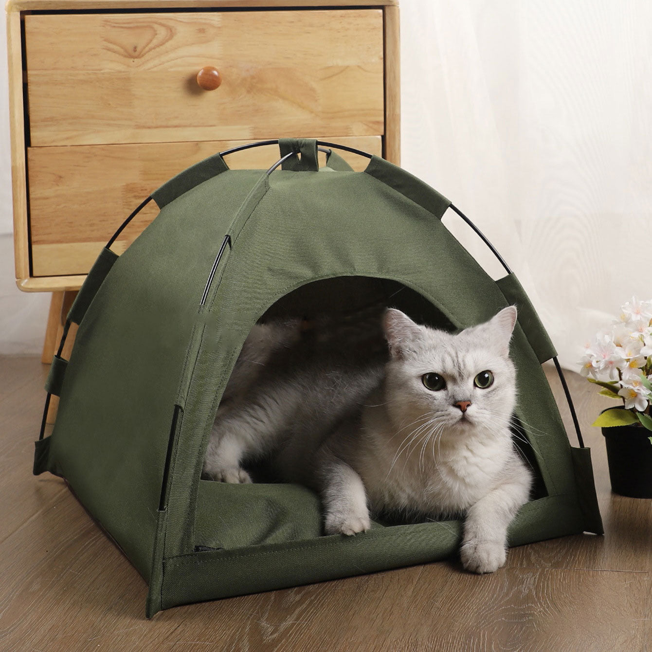 Breathable Folding Pet Tent - Cool Summer Outdoor Nest