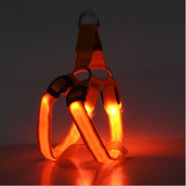 Luminous Safety Dog Harness - LED Visibility Strap