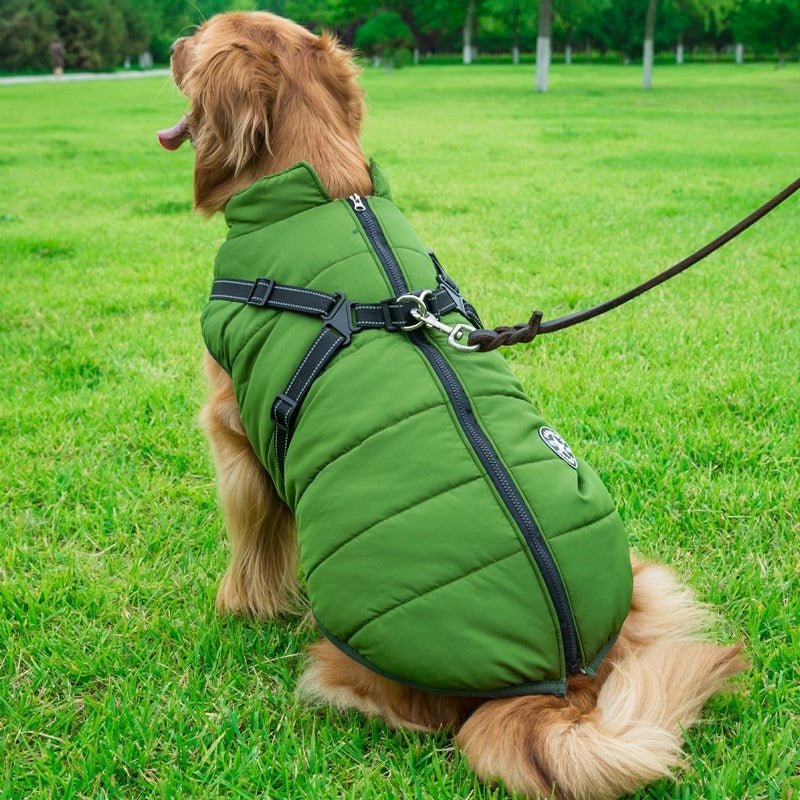 Waterproof Coat for Large Dogs - Thick & Warm