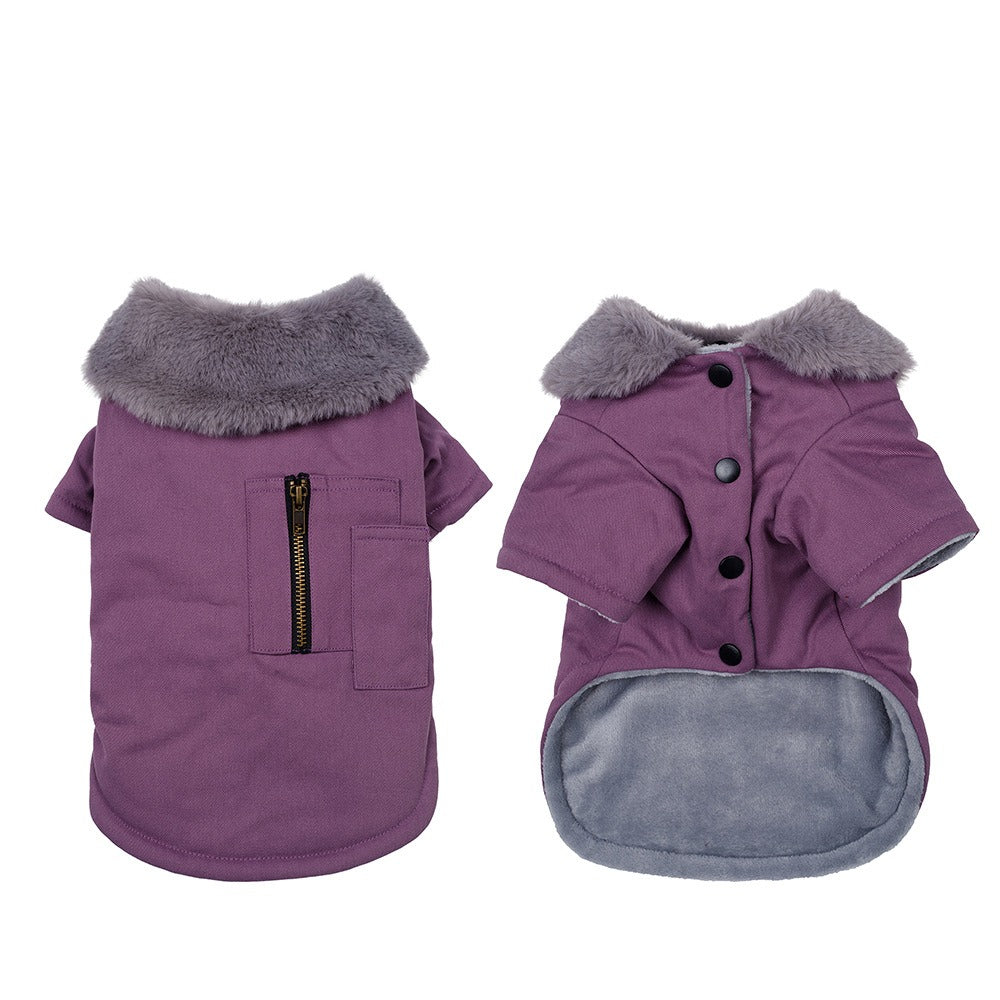 Thick Teddy Bear Dog Vests - Warm Small Breed Apparel for Winter