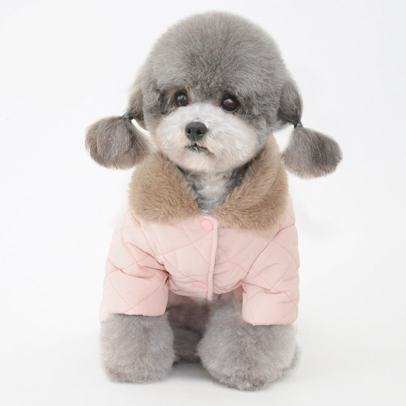 Girls Cozy New Winter Dog Cotton Coat