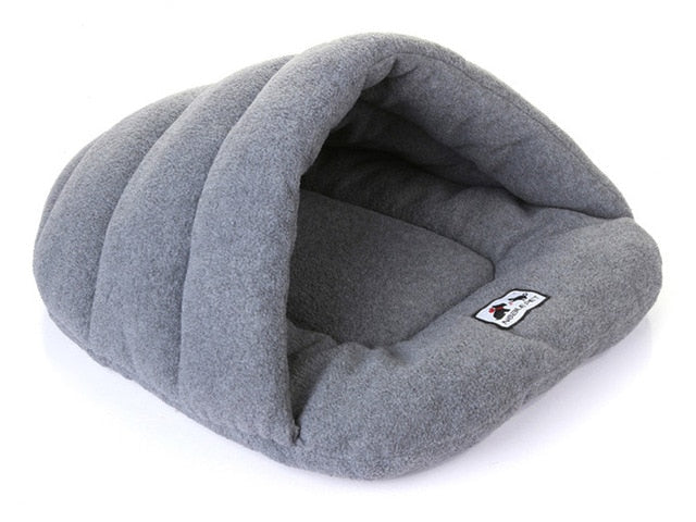 Cozy Slipper-Style Winter Pet Bed