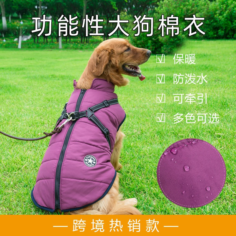 Waterproof Coat for Large Dogs - Thick & Warm