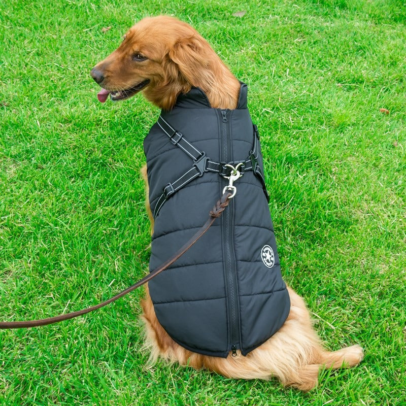 Waterproof Coat for Large Dogs - Thick & Warm