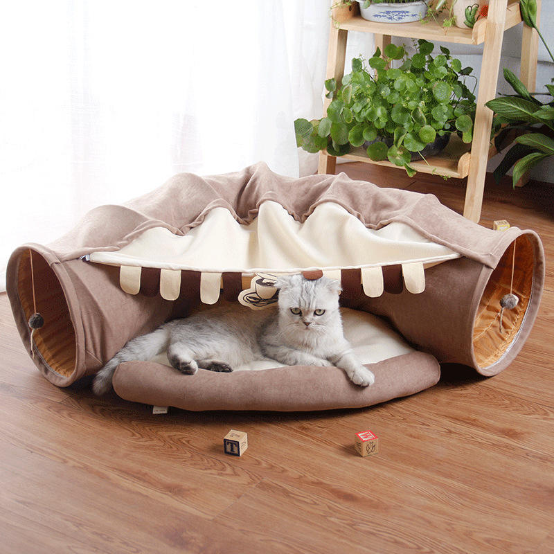 Foldable Cat Play Tunnel