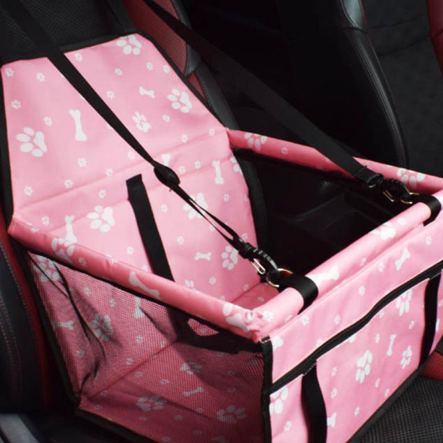 Waterproof Pet Car Seat Carrier - Safely Transports Dogs & Cats