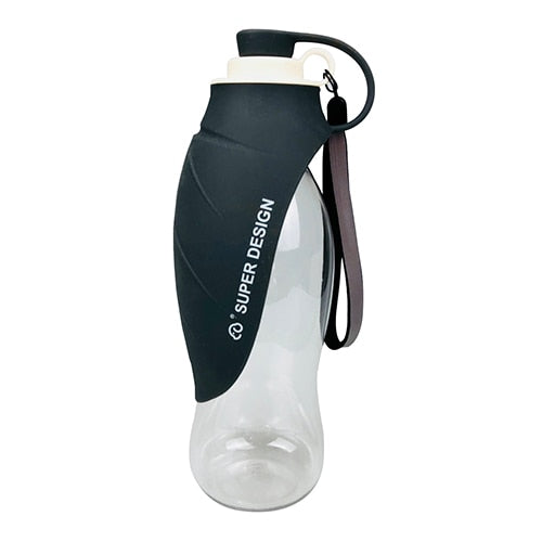 Leaf-Shaped Travel Water Bottle for Dogs & Cats - Portable 580ml Capacity