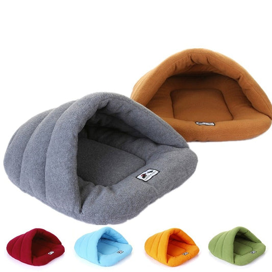 Cozy Slipper-Style Winter Pet Bed