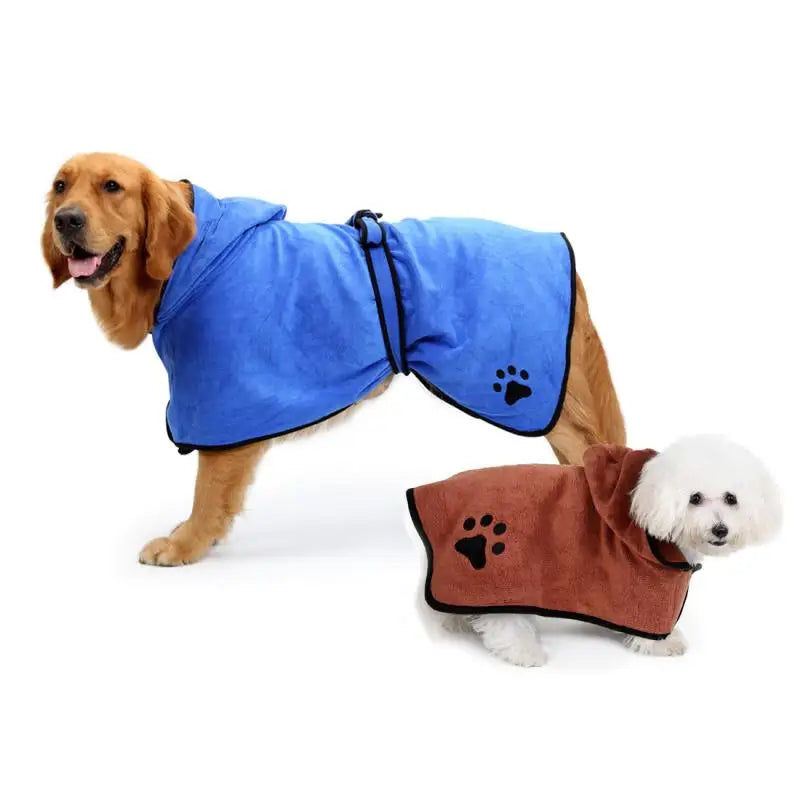 Super Absorbent Dog Drying Robes - All Size Breeds